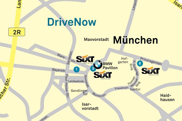 DriveNow erweitert seine Geschäftsgebiete in Düsseldorf, Köln und München
